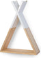 Wandrek Tipi - Hout - 35x12x47 cm - Beige