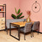 Eetkamertafel industrieel - Eetkamertafel Sanne - Eettafel mangohout 120 cm