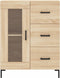 vidaXL - Dressoir - 69,5x34x90 - cm - bewerkt - hout - sonoma - eikenkleurig