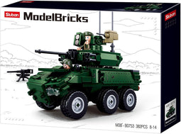 Sluban Model Bricks - 6x6 Gepantserd Voertuig