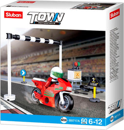 Sluban Racemotor Town Junior 16,5 X 14,1 Cm 60-delig