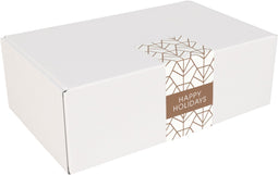 Sluitzegel / sticker / etiket 6 x20cm copper diamonds 100 stuks