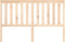 vidaXL - Hoofdbord - 156x6x101 - cm - massief - grenenhout