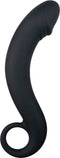 EasyToys - Siliconen Prostaat Dildo met Handvat - Dildo's - Sex Toys voor Vrouwen en Mannen - Zwart
