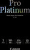 Canon PT-101 - Fotopapier Pro Platinum - A3 - 10 vellen (10 stuks)