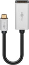 Goobay 60194 - USB-C naar HDMI adapter - 8K 30Hz 4K 120Hz - Zilver Zwart