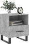 vidaXL - Nachtkastje - 40x35x47,5 - cm - bewerkt - hout - betongrijs
