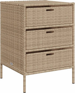 vidaXL - Tuinkast - 3 lades - 55x59x80 cm - beige