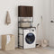 vidaXL - Wasmachinekast - 68x48,5x194 - cm - bruin - eikenkleur