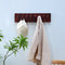 Urban State Piano - Wandkapstok - 8 haken - Donker hout - Walnoot finish