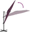 vidaXL - Zweefparasol - met - LED-verlichting - 400x300 - cm - bordeauxrood