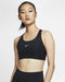 Nike W NK DF SWSH 1PP BRA BV3636 - Medium Support Sportbeha - Zwart - M
