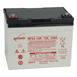 Hawker Genesis NP33-12R 12V, 33.0AH, afmetingen 195 x 132 x 155 mm, VdS-nr.: G106044