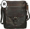 Leren A5 Crossbodytas met tabletvak - Nebraska - Donkerbruin