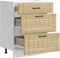 vidaXL - Keuken - onderkast - Lucca - bewerkt - hout - sonoma - eikenkleurig
