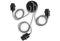 Good&Mojo - Ophangsysteem - 3 lampen - Zwart/Wit textieldraad 1,5m