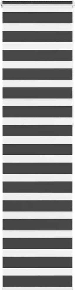 vidaXL - Zebra - rolgordijn - 65x230 - cm - stofbreedte - 60,9 - cm - zwart