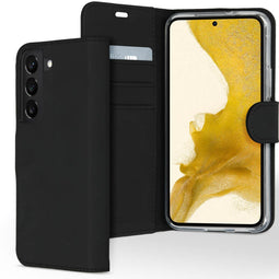 Accezz Galaxy S22 - Wallet Softcase Booktype - 3 pashouders - Zwart