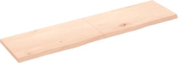 vidaXL - Wastafelblad - 160x40x4 - cm - onbehandeld - massief - hout