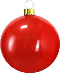 Christmas Decoration mega grote kerstbal - 45 cm - rood - opblaasbaar