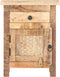 vidaXL - Nachtkastje - 40x30x50 - cm - ruw - mangohout