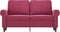 vidaXL - Tweezitsbank - 120 - cm - fluweel - wijnrood