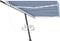 vidaXL - Luifel - vrijstaand - automatisch - 500x300 - cm - blauw - en - wit