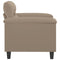 vidaXL - Fauteuil - 60 - cm - microvezelstof - taupe
