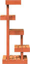 vidaXL - Kattenmeubel - 45,5x49x103 - cm - massief - grenenhout - wasbruin