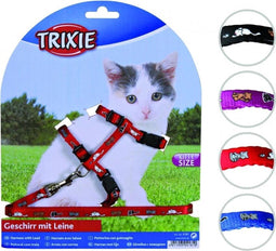 Kitten harnas met lijn - Met kitten motief - Gemengde kleuren