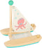 Small Foot - Badspeelgoed Houten Catamaran Octopus
