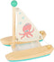 Small Foot - Badspeelgoed Houten Catamaran Octopus