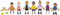 Small Foot - Houten Buigzame Poppenfamilie met Baby, 8st.