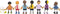 Small Foot - Houten Buigzame Poppenfamilie met Baby, 8st.