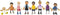 Small Foot - Houten Buigzame Poppenfamilie met Baby, 8st.