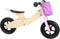 Small Foot - Houten Driewieler en Loopfiets 2in1 Maxi Roze