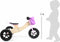 Small Foot - Houten Driewieler en Loopfiets 2in1 Maxi Roze