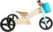 Small Foot - Houten Driewieler en Loopfiets 2in1 Turquoise