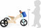 Small Foot - Houten Driewieler en Loopfiets 2in1 Turquoise