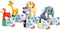 Small Foot - Houten Drukfiguur Wilde Dieren, Set van 6