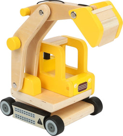 Small Foot - Houten Graafmachine Geel