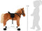 Small Foot - Houten Hobbypaard Bruin Staand met Geluid