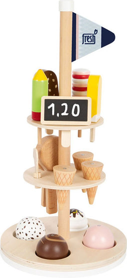 Small Foot - Houten Ijsjes met Houder, 15dlg.