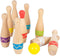 Small Foot - Houten Kegelspel met Zigzag Patroon, 11dlg.
