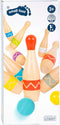 Small Foot - Houten Kegelspel met Zigzag Patroon, 11dlg.