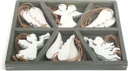 Small Foot - Houten Kersthangers Engel, 18st.