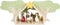 Small Foot - Houten Kerstkribbe Speelset