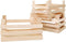 Small Foot - Houten Kratjes Groot 18x12x9,5cm, Set van 3