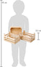 Small Foot - Houten Kratjes Groot 18x12x9,5cm, Set van 3