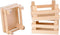 Small Foot - Houten Kratjes Klein 10x8x5,5cm, Set van 3